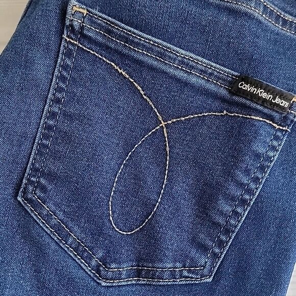 Calvin Klein Skinny Jeans High Rise Blue Denim Womens Size 10 - Picture 2 of 15